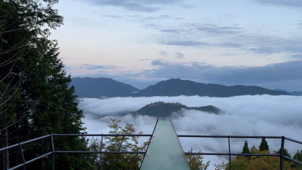 立雲峡テラス・竹田城跡