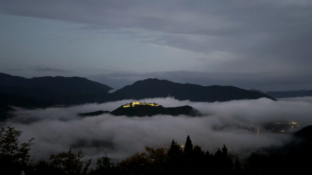 立雲峡からの竹田城跡３