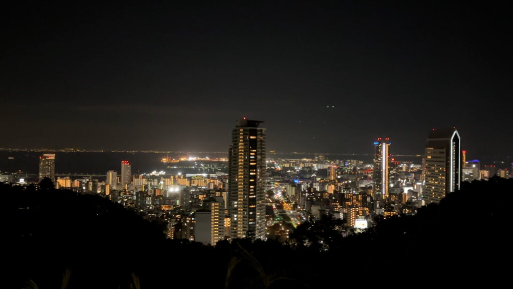 布引・見晴らし展望台・夜